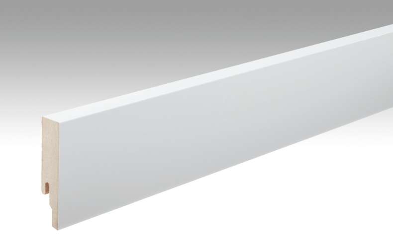 Plinthes MEISTER Blanc à peindre DF 2222 - 2380 x 80 x 18 mm (200016-2380-02222)