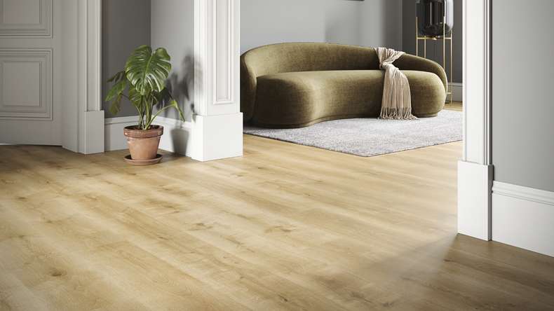 planeo Rigido Vinile ad incastro - SolutionX 2in1 Oak Classic | Isolamento acustico integrato (ECF-0072)