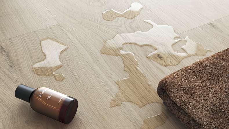 planeo Rigid Klick Vinyl - SolutionX 2in1 Eiche Cremeweiß | Trittschalldämmung integr. (ECF-0074)