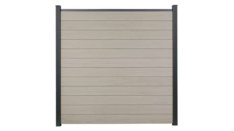 planeo Gardence Strong - Recinzione in BPC quadrato BiColor Bianco