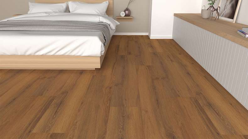 planeo Sol design à clipser - Eco Home&Health Rustic Oak Brown | Isolation phonique intégrée (LO-EK-02)