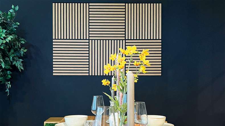 planeo Panneau acoustique - MixWall Timber Solid Althea Oak 52 x 52 cm | Placage bois véritable MDF (PLMW-10311C)