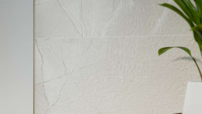planeo Wandverkleidung SPC - CeraRock Tile Light Grey Marble 120 x 60 cm