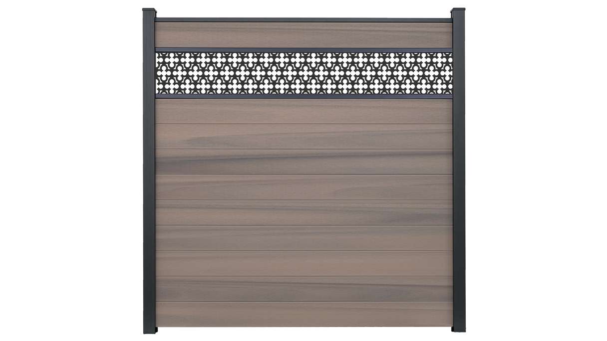 planeo Gardence Strong - recinzione a innesto BPC Oriental Bi-Color co-ex 180 x 180 cm
