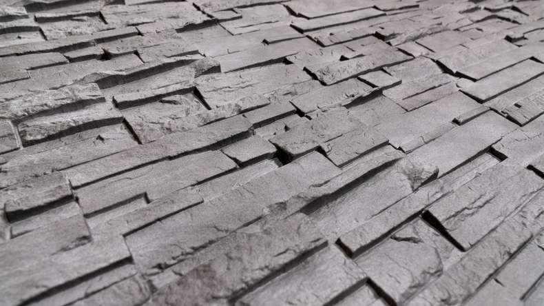 pannello per facciate planeo effetto pietra - NoviStone Antracite 1054 x 334 mm