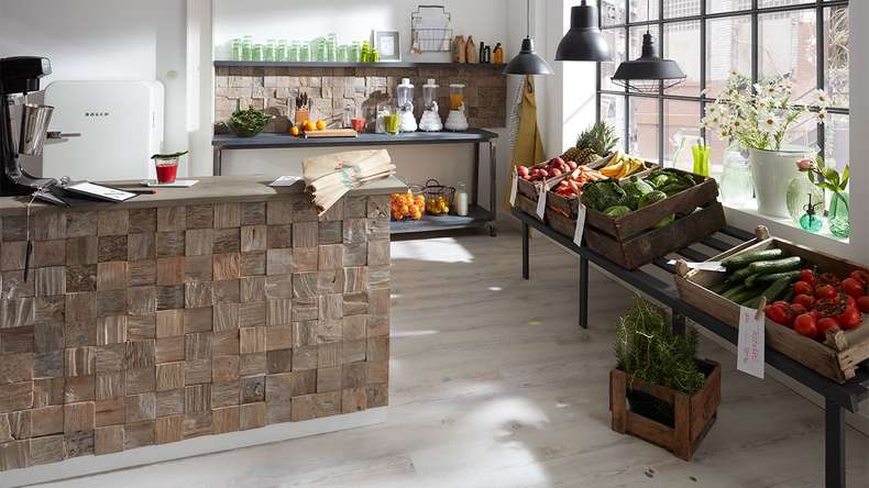 Skaben WoodWall - Cube en teck Java