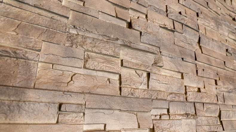 panneau de façade planeo aspect pierre - NoviStone Brownstone 1054 x 334 mm