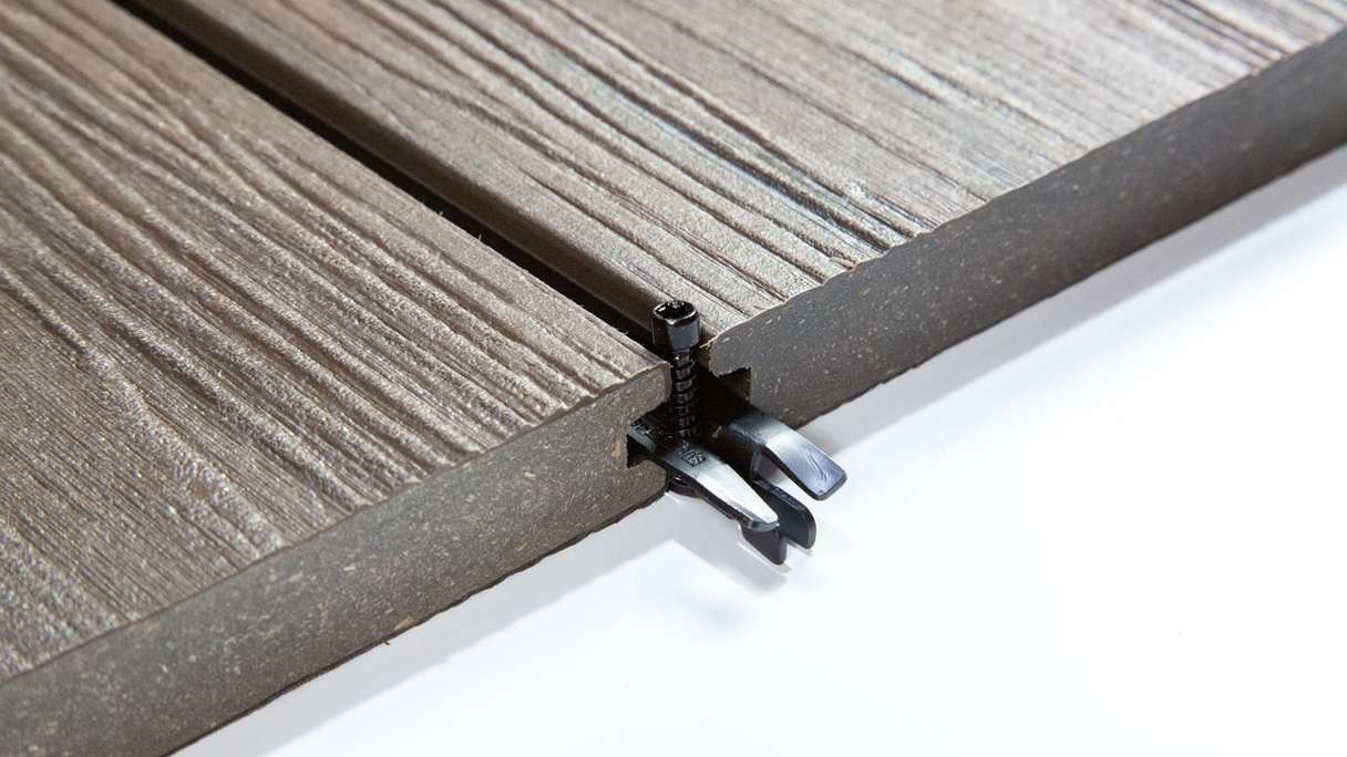 planeo Terrassenclip System-49 - 100 Stk. mit Bohrschraube