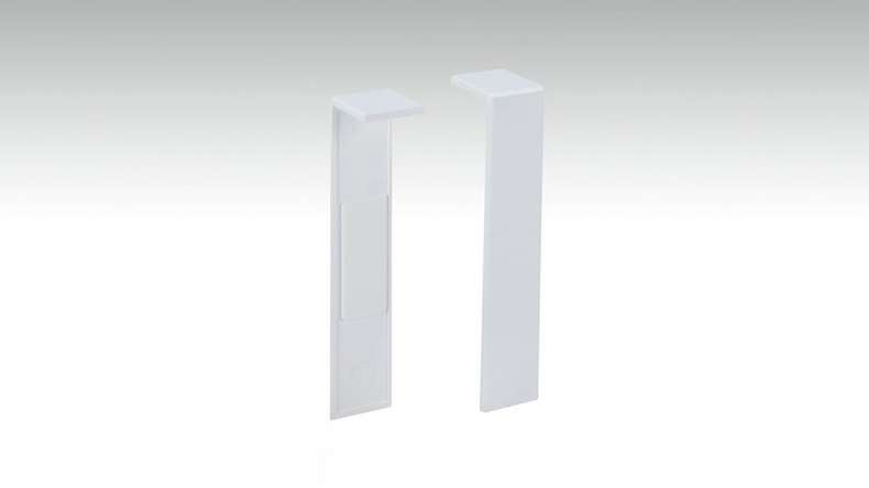 Pièce de raccord autocollante pour plinthe F100202M Modern White 18 x 80 mm (9062322001)