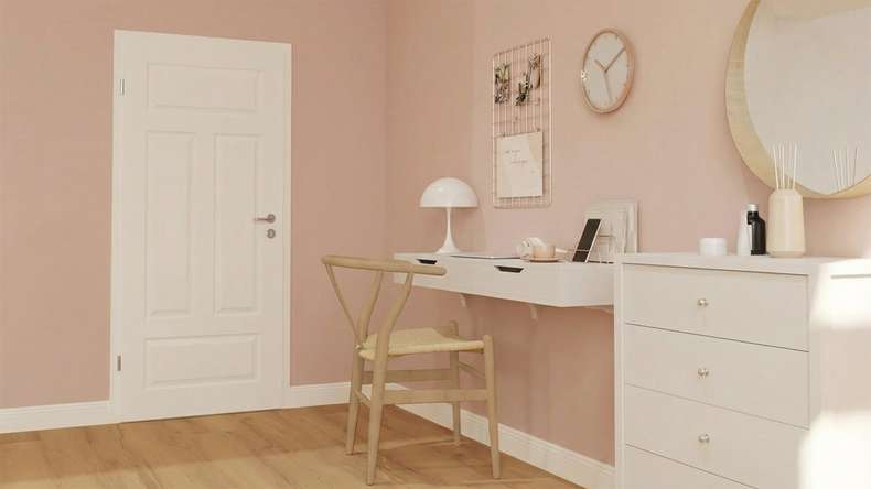 porta interna planeo country house PUREA Casa 4 AR laccato bianco 9003 design edge | laccato - 1985 x 610|735|860|985 mm