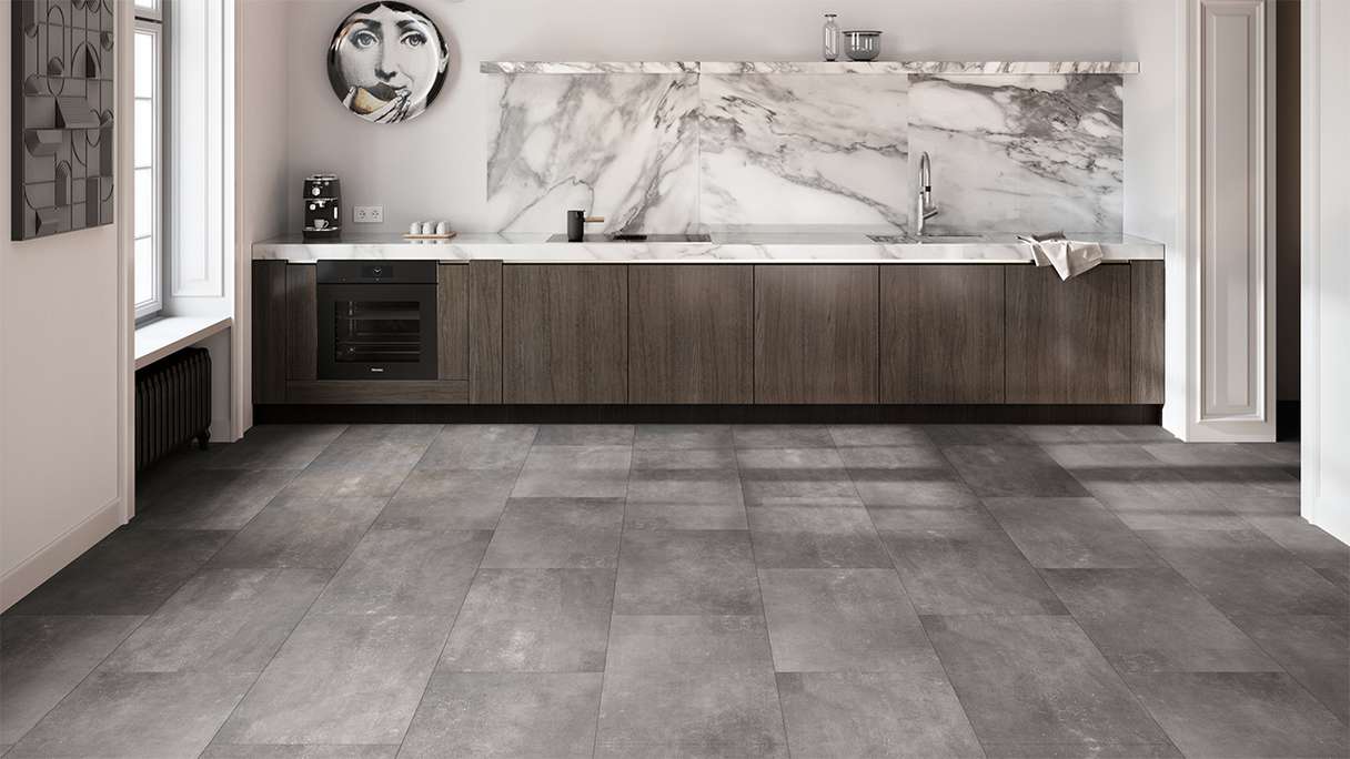 planeo Vinile rigido a incastro - Lunitra IXPE XL piastrella ultra opaca | isolamento acustico integrato (MF-101103-IXPE)