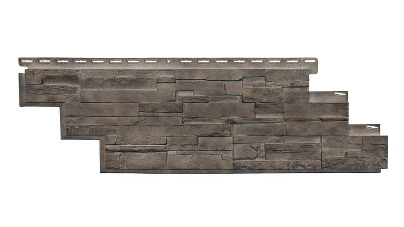 panneau de façade planeo aspect pierre - NoviStone Silex Flint 1054 x 334 mm