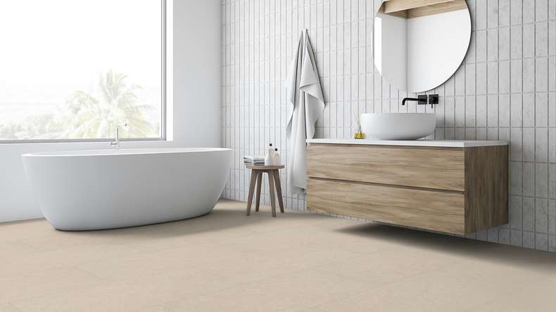 planeo Klebevinyl - Arvoria ultramatt XL Fliese | strukturiert (MF-DB-1605-ST)