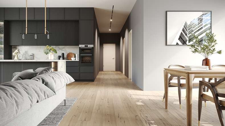 planeo Parkett - SwissWood Eiche Weisshorn | feiner Sägeschnitt (SW-106)