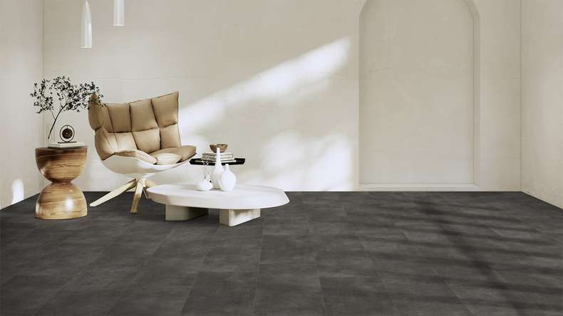 Gerflor Sol PVC clipsable - Virtuo 30 Rigid Acoustic Latina Dark | isolation phonique intégrée (39100992)