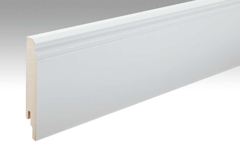 Plinthes MEISTER Blanc à peindre DF 2222 - 2380 x 120 x 18 mm (200003-2380-02222)