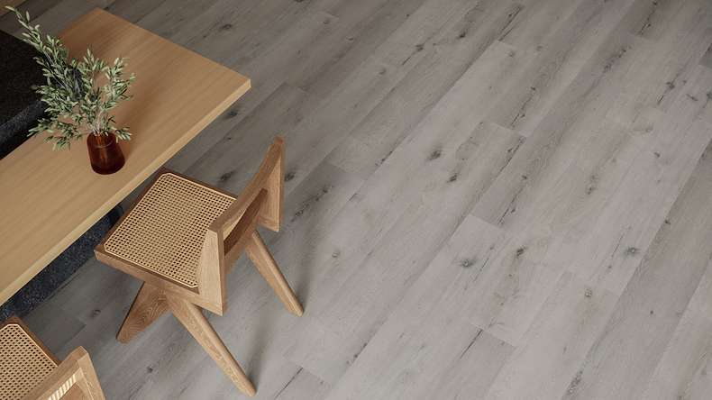 planeo WPC Vinile ad incastro - PUREtec MAX 70 EIR Grey Oak | Isolamento acustico integrato (RP-A50-4)