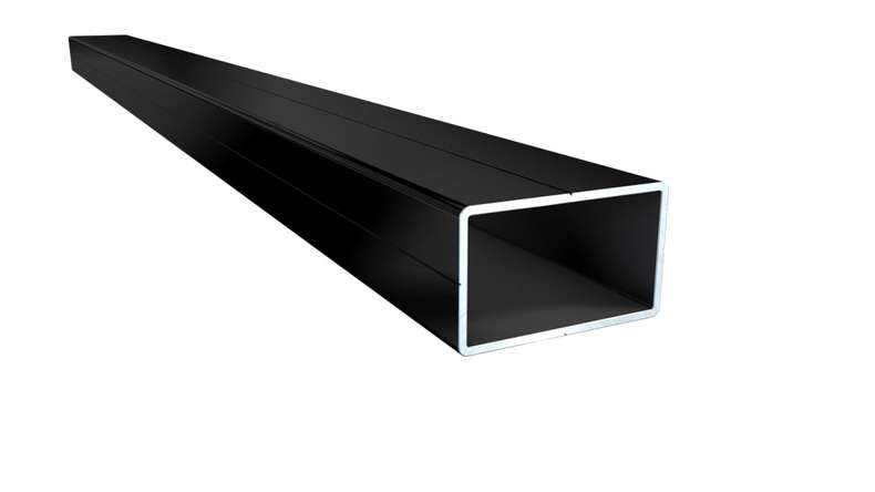 planeo Kit complet TitanWood 5m de lame à âme creuse structure rainurée brun foncé 20m² incl. aluminium-UK