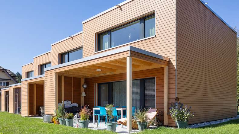 planeo Fassado - WPC Rhombusleiste Fassadenverkleidung Prime Bernsteinbraun