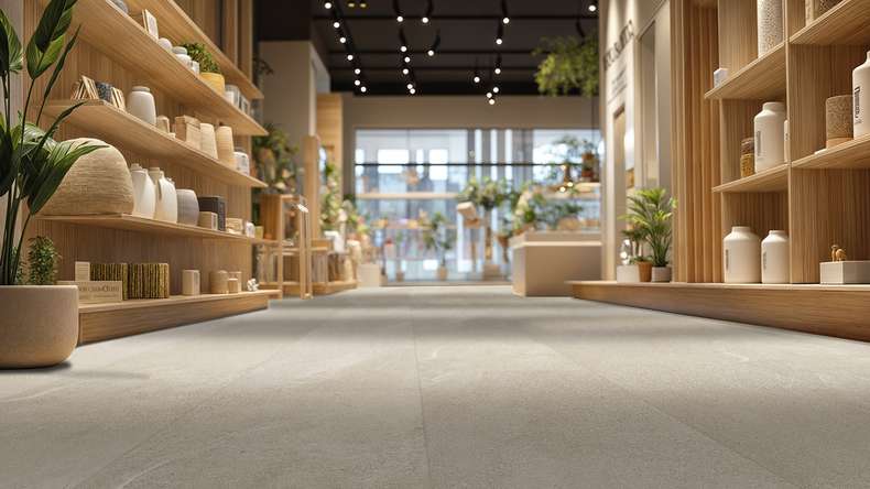 Gerflor Vinyle à clic Rigid - Création 55 Clic Curton Stone Clear | Aspect authentique (60891603)