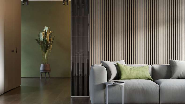 planeo Panneaux acoustiques - Chêne clair - 2400 x 525 x 18mm (PU-A-00)