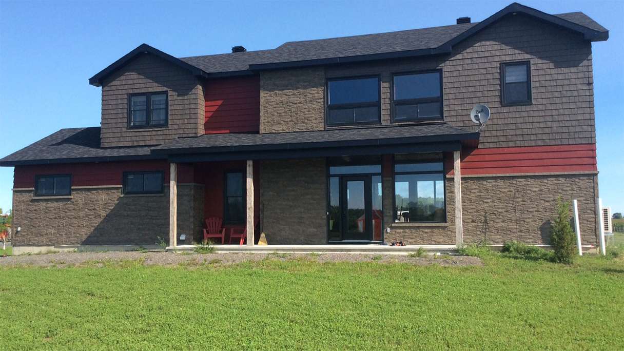 panneau de façade planeo aspect pierre - NoviStone Limestone 1054 x 334 mm
