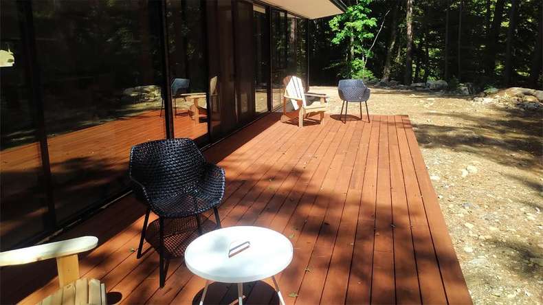 decking in legno planeo - Bamboo coffee 20 x 140 x 1870 mm liscio/francese