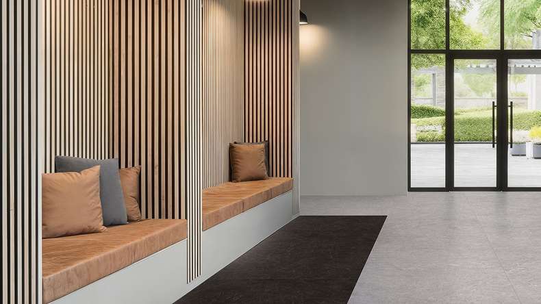 Gerflor vinyle adhésif - Creation 70 Marble Black