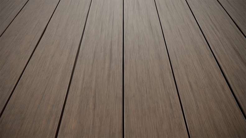 planeo AntikWood WPC Terrassendiele Massiv - Hellbraun 3m antik gealtert
