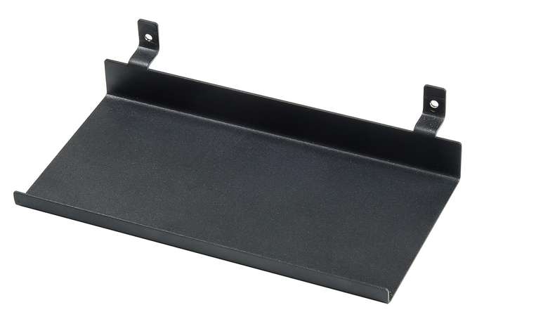 mensola planeo - nero 20 cm, viti incluse