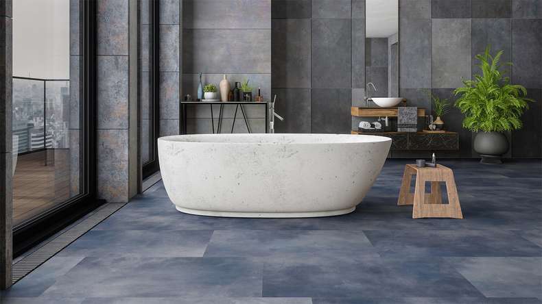 Gerflor vinyle adhésif - Virtuo 30 Glue Down Acuarela ink | Aspect authentique (39181475)