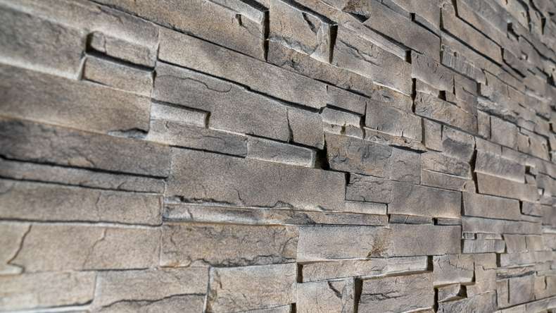 panneau de façade planeo aspect pierre - NoviStone Silex Flint 1054 x 334 mm