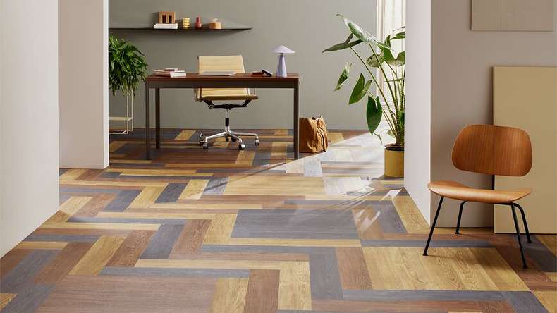 Forbo Allura Wood 70 Vinyle adhésif - Indigo Ash 750 x 150 mm (63666DR7)