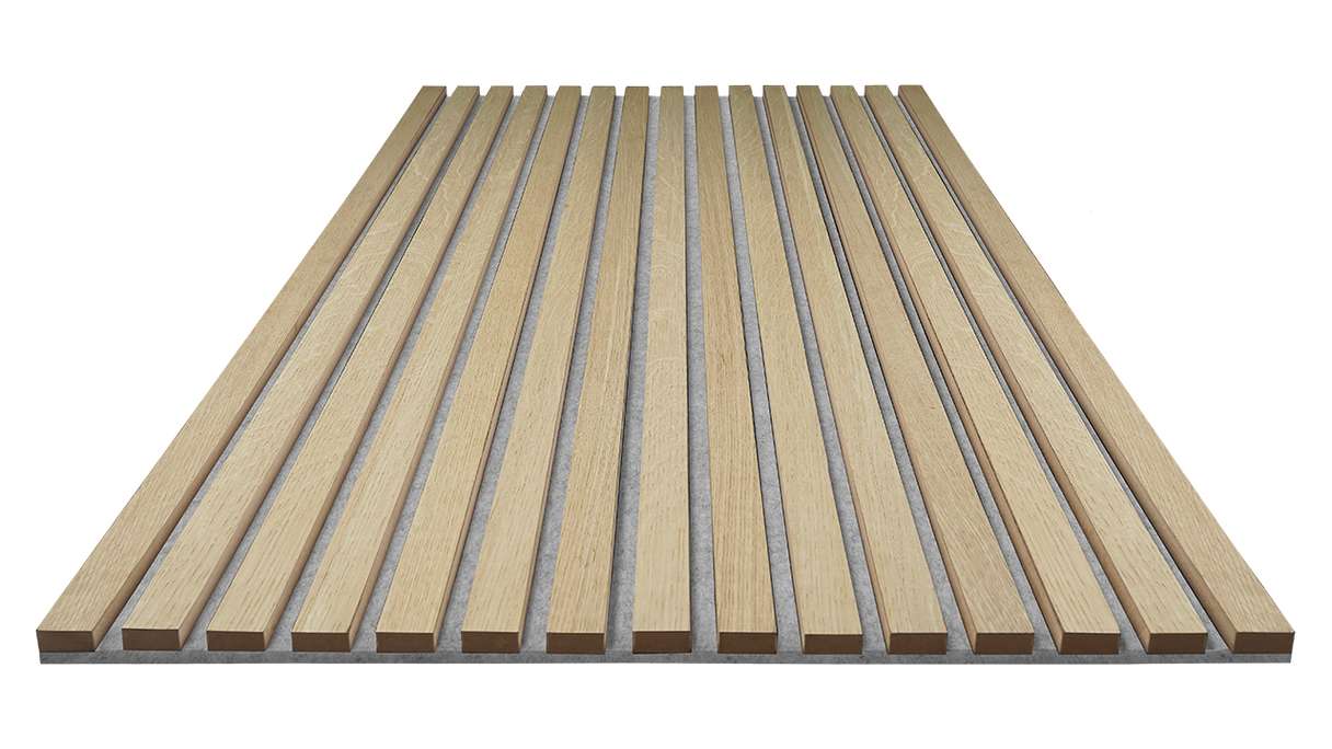 Pannelli acustici Skaben SilentWall Pro - rovere marrone chiaro - 250 x 60 cm