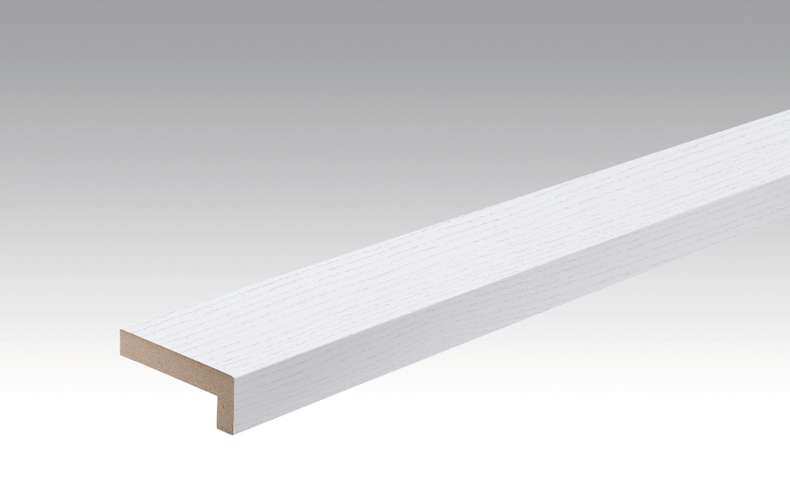 MEISTER Sockelleisten Winkelabdeckleisten Classic-Weiß 087 - 2380 x 60 x 22 mm (200028-2380-00087 - 260523087)