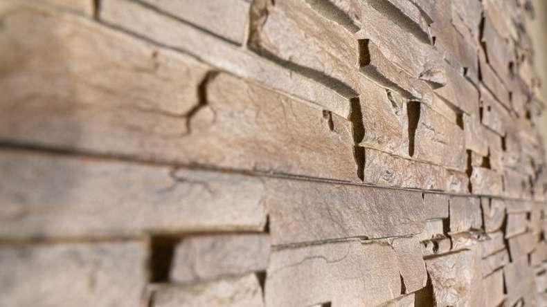 panneau de façade planeo aspect pierre - NoviStone Brownstone 1054 x 334 mm