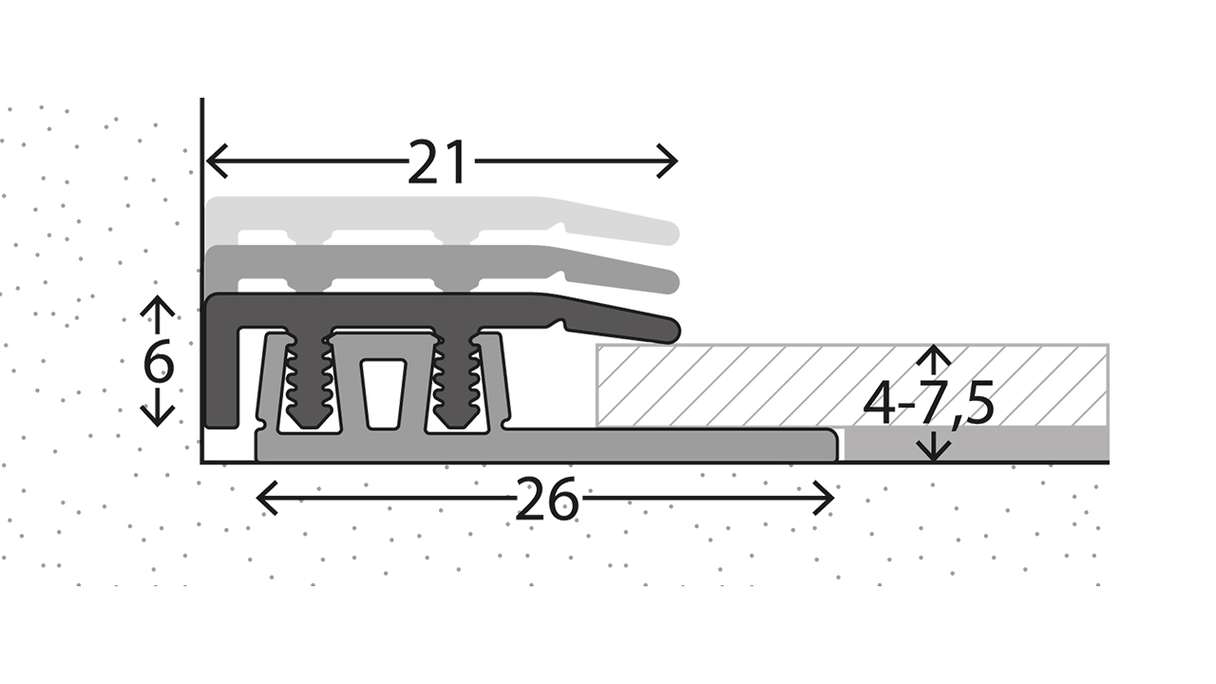 planeo Design Abschlussprofil 423 - 100 cm