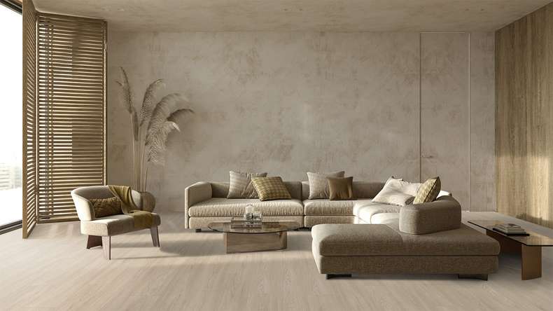 Gerflor Vinile ad incastro - Virtuo 30 Rigid Acoustic EIR Blomma Light | isolamento acustico integrato (39131464)