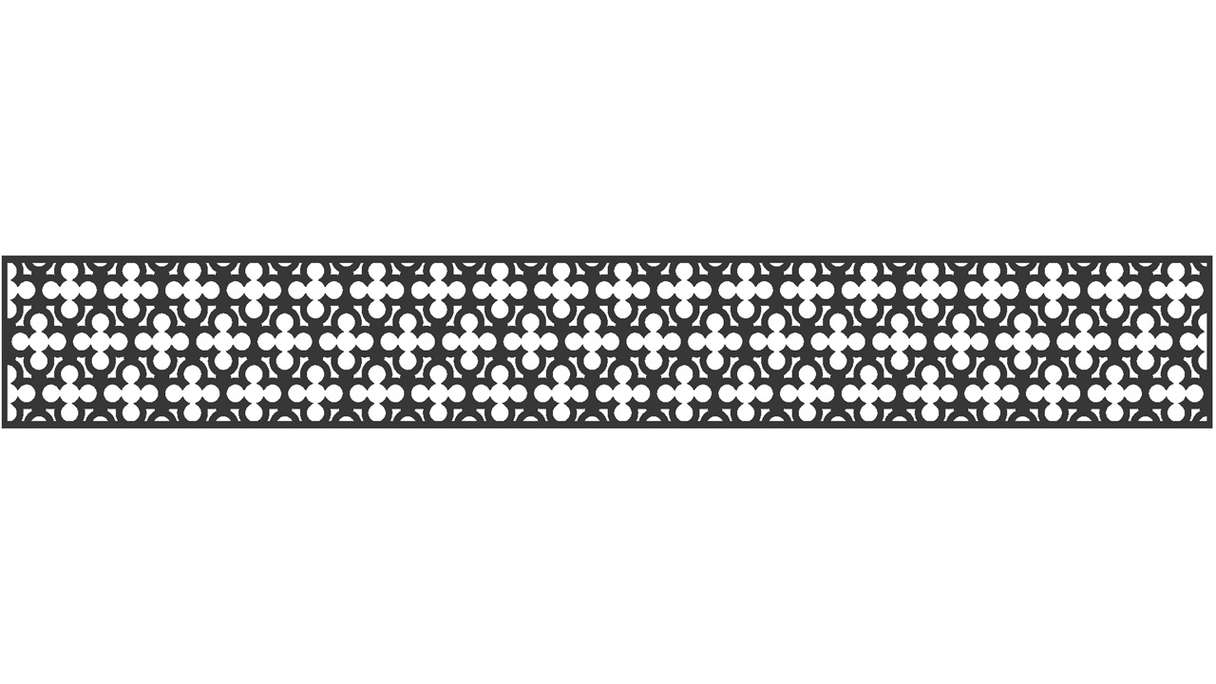 planeo Gardence - Insert design 1 800 x 300 x 1,5 mm, anthracite