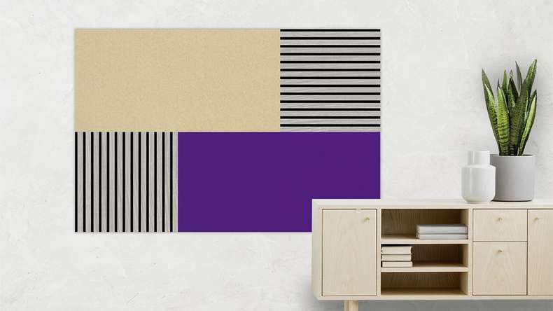 pannello in feltro acustico planeo - MixWall EcoColor Line Violet Grapes 52 x 104 cm (PLMW-10021B)