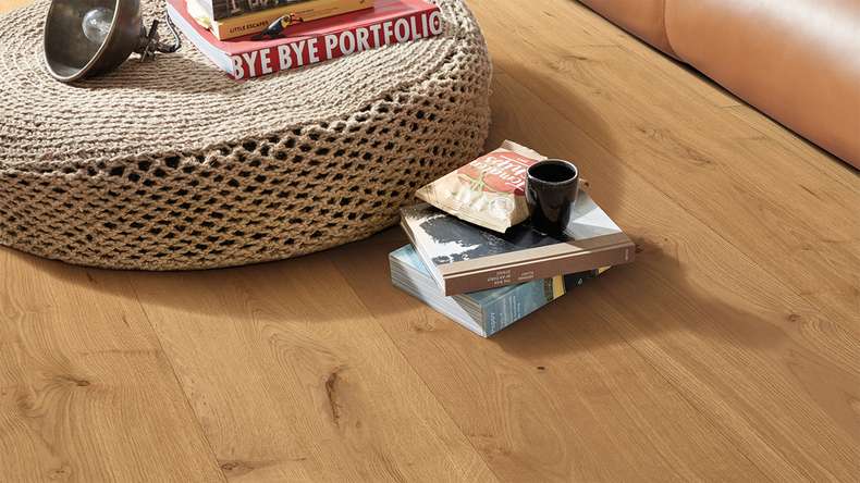 Sol en bois MEISTER Lindura HD 400 - 08921 Chêne authentique pur vernis ultra-mat 2200 x 205 x 11 mm (500214-2200205-08921)