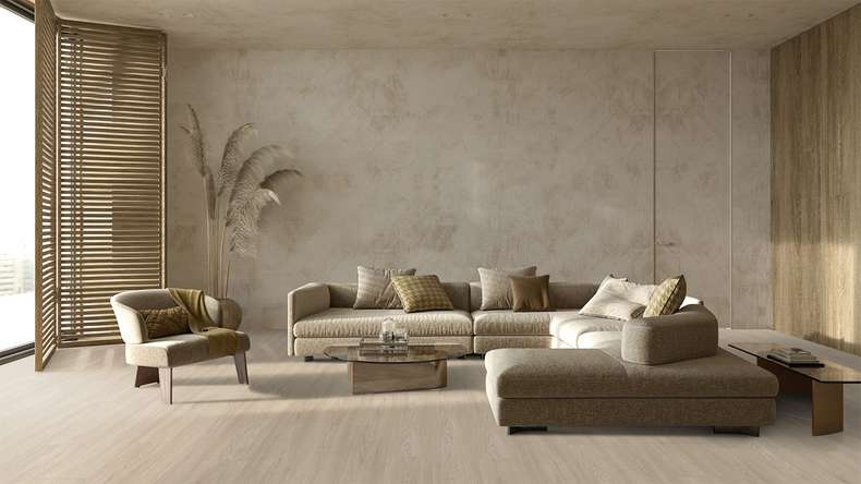 Gerflor Klick Vinyl - Virtuo 55 Rigid Acoustic EIR Blomma Light | Trittschalldämmung integr. (39061464)