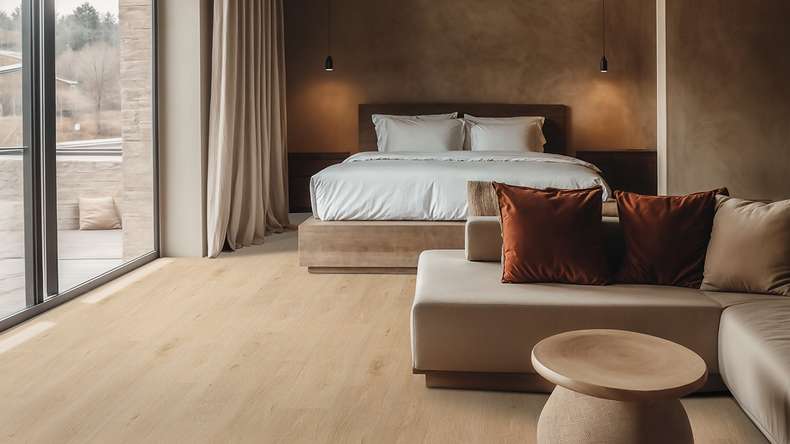 Gerflor Vinyle à clic Rigid - Création 55 Clic Acoustic Aquinoah Blond | Isolation phonique intégrée (61241704)