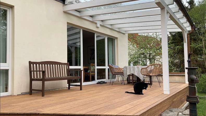 decking in legno planeo - sabbia di bambù 20 x 200 x 1870 mm liscia/francese