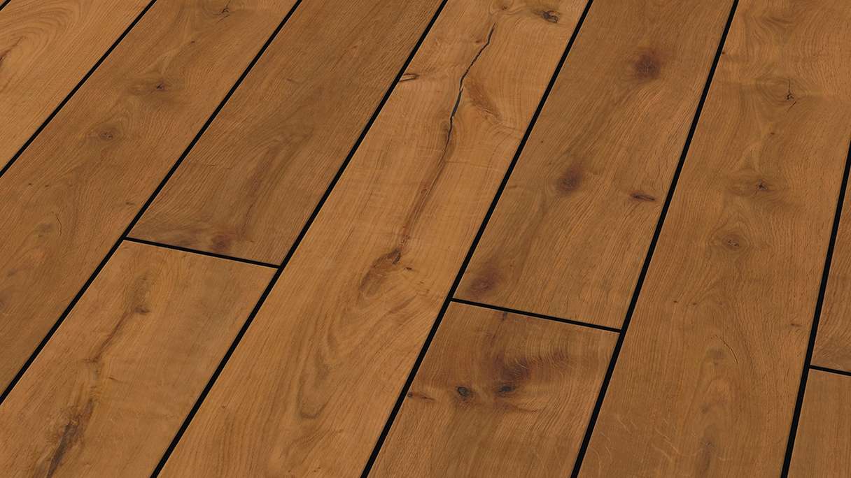 planeo Design Wood - Lame de terrasse BPC massive large - Chêne fumé texturé