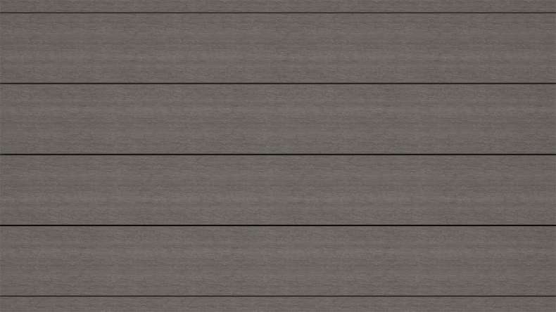 planeo ANTIKWoodline - Lame de terrasse en WPC CoEx, profilé composite léger - Gris foncé 3 m - aspect rustique/brossé lisse
