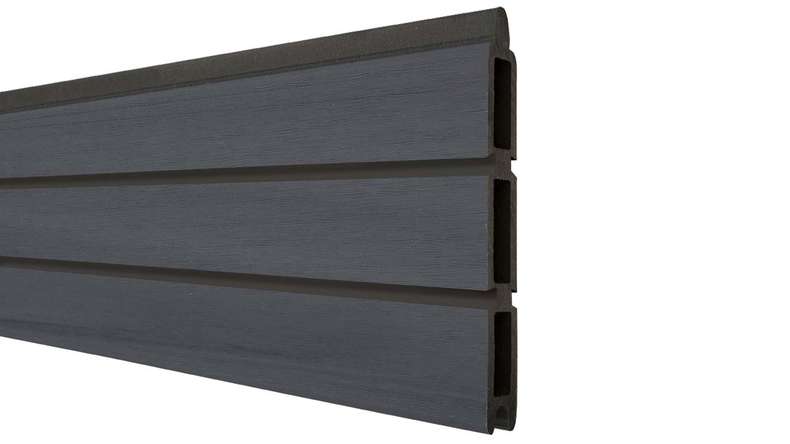 planeo Gardence Trendy - Clôture composite à emboîter en rhombe - gris pierre co-extrudé 180 x 180 cm