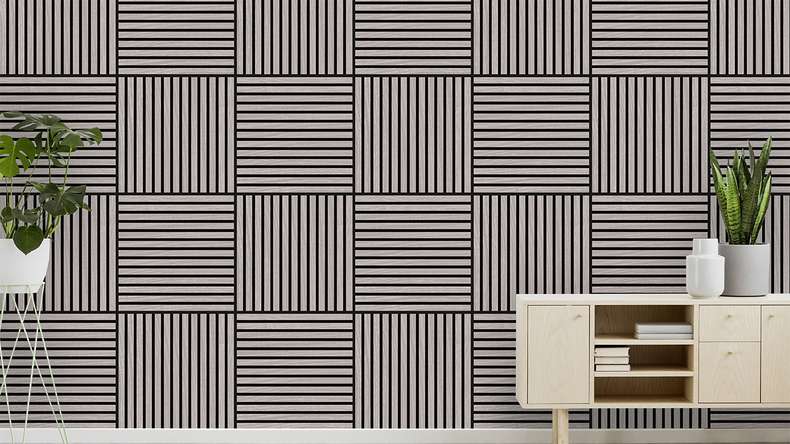 planeo Panneau acoustique - MixWall Timber Solid Velen Oak 52 x 52 cm | Placage en bois véritable (PLMW-20311C)