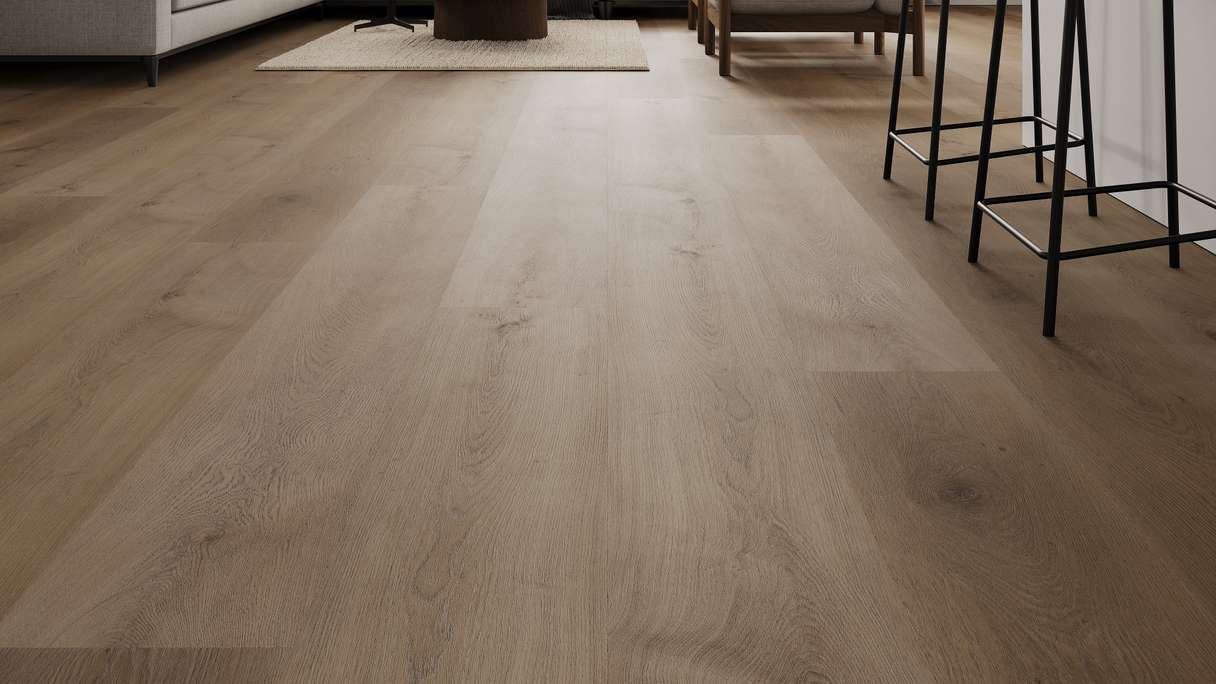 planeo Sol PVC rigide clipsable - Chêne Korfu Plancher XL de 1,82 m de long (P42206U)