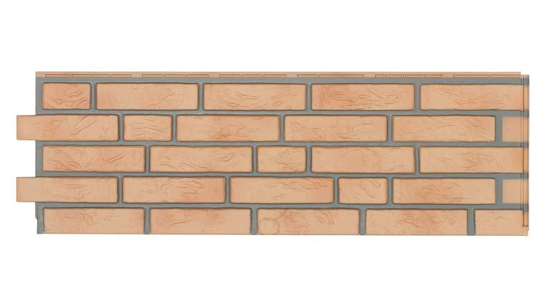 Revêtement de façade Zierer, revêtement en clinker NB2 - 1130 x 359 mm, en PRV, à profil jaune
